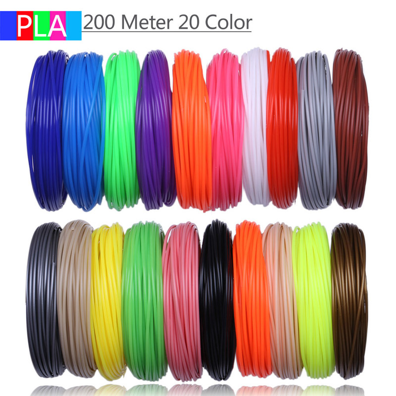 Special ABS consumables for 3D printing pen 200m 20color PLA