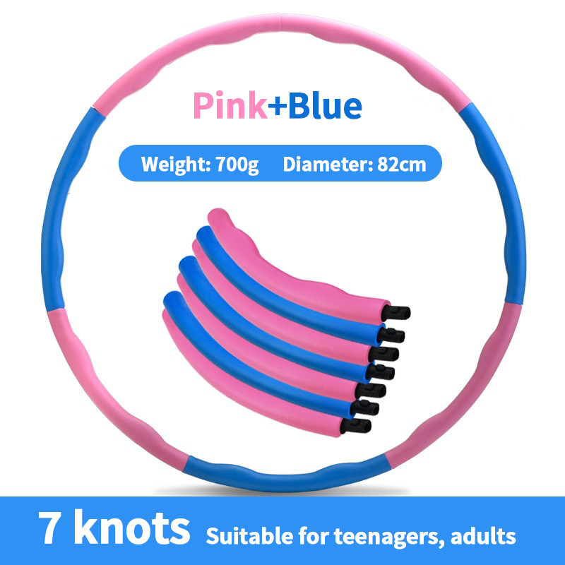 Pink blue 7 knots