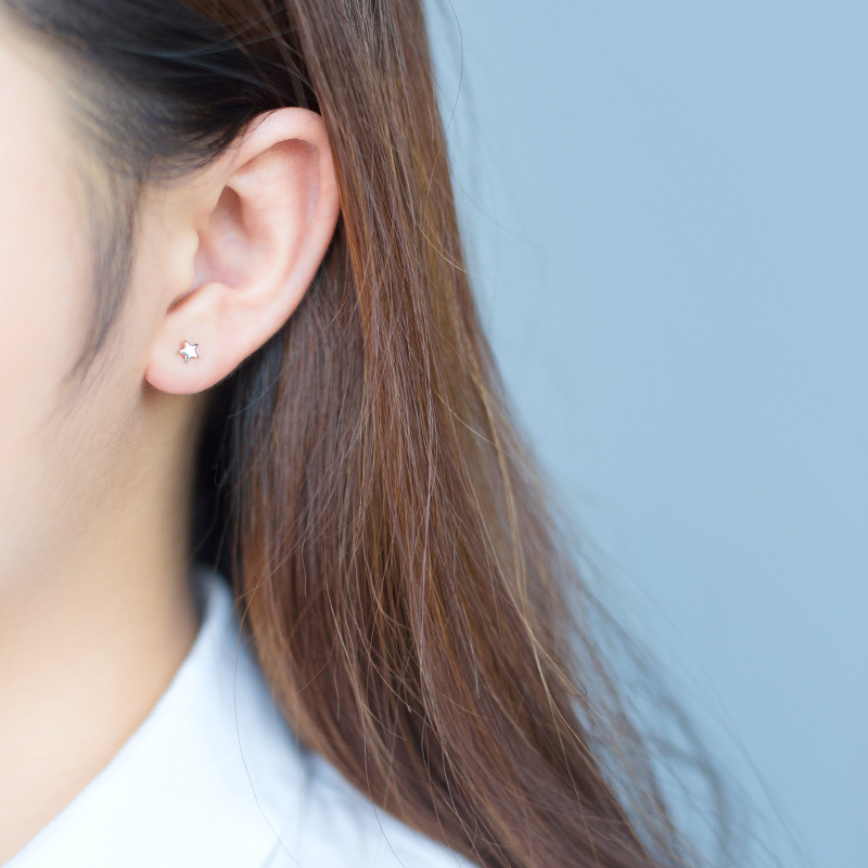 Star and moon earrings