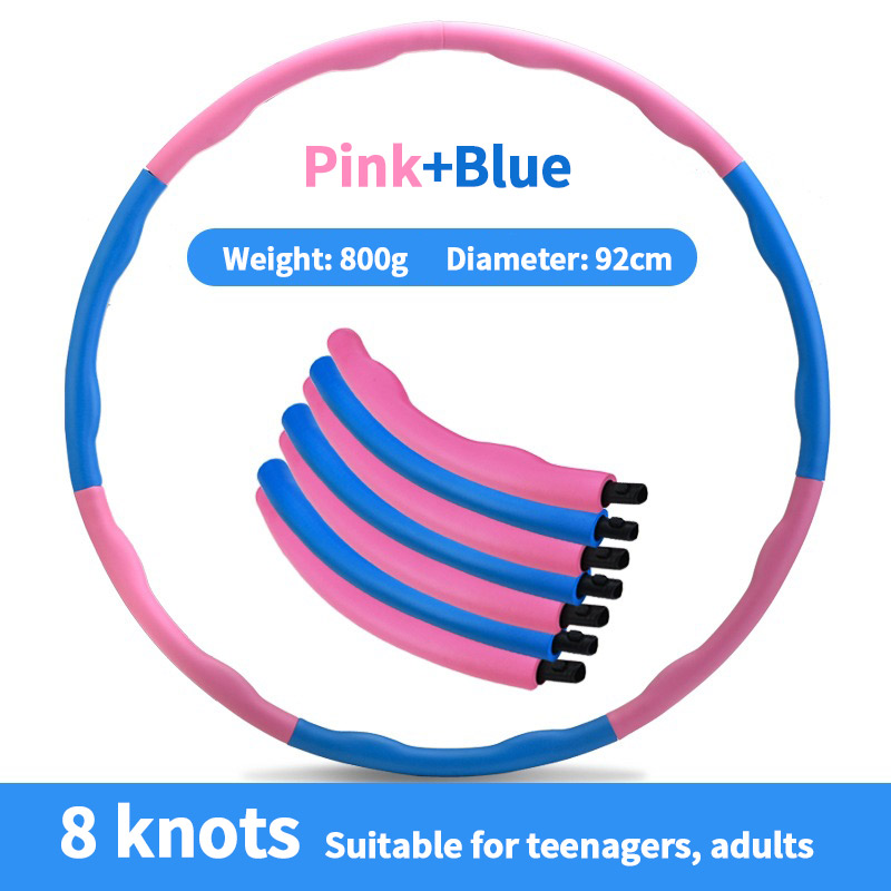 Pink blue 8 knots