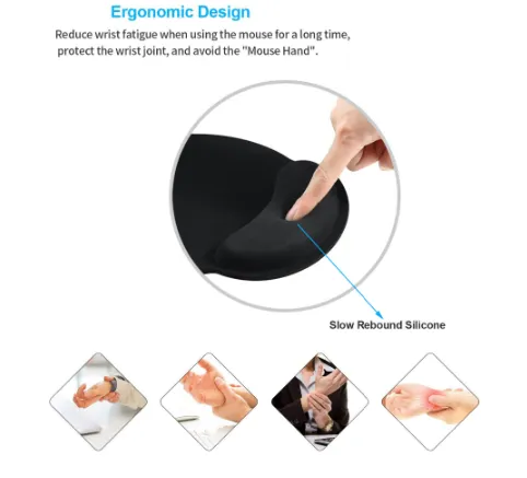Wrist Rest Mouse Pad With Gel Anti Slip – image 4