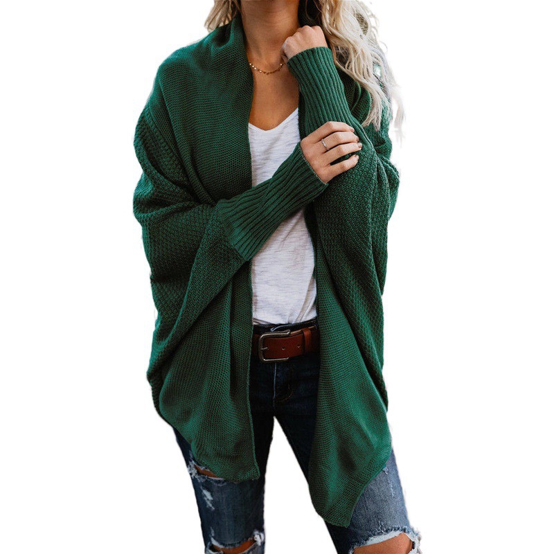 Sweater cardigan large women's coat