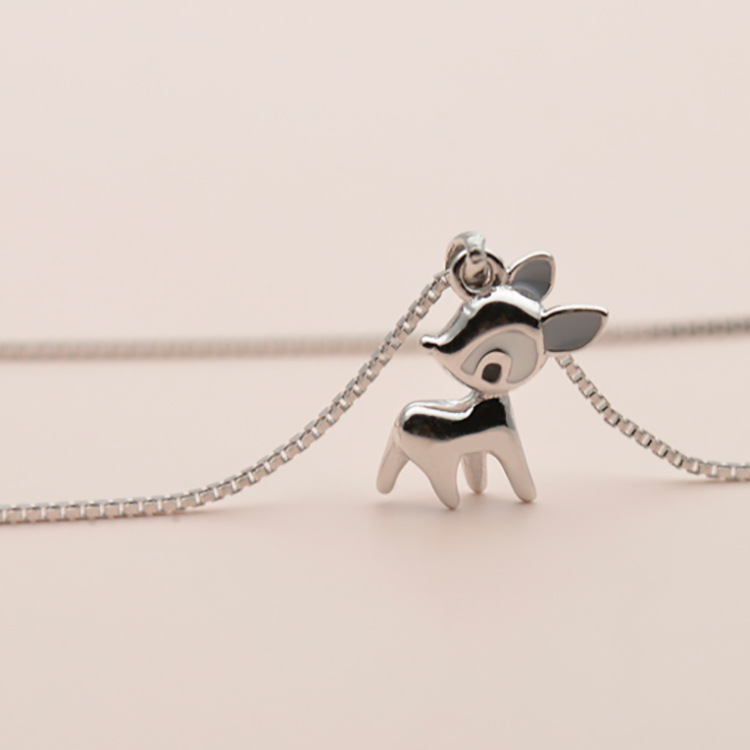 Cute deer clavicle chain