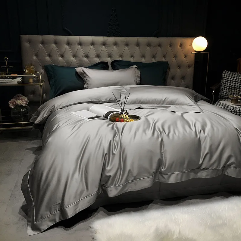 Pure cotton quilted sheets - Grey