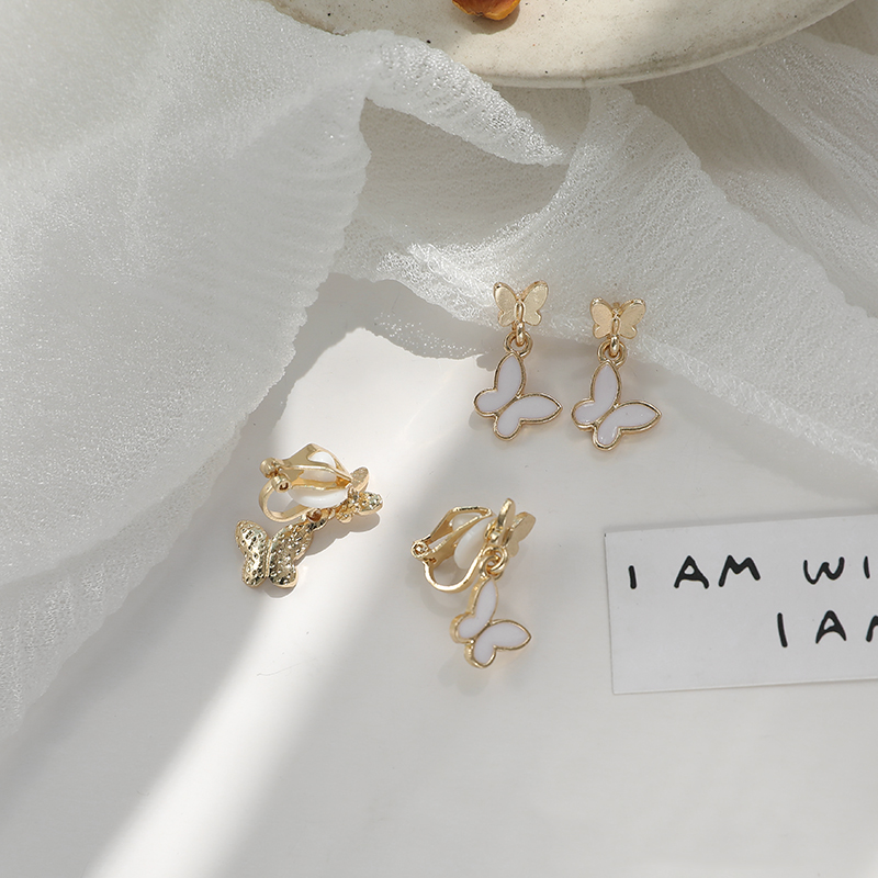 Sweet temperament fashion Butterfly Earrings