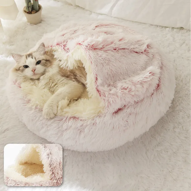 Plush shell pet nest Pink Plush - Shop at LoveMi