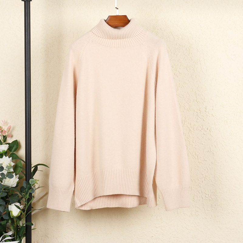 High collar knit bottoming shirt