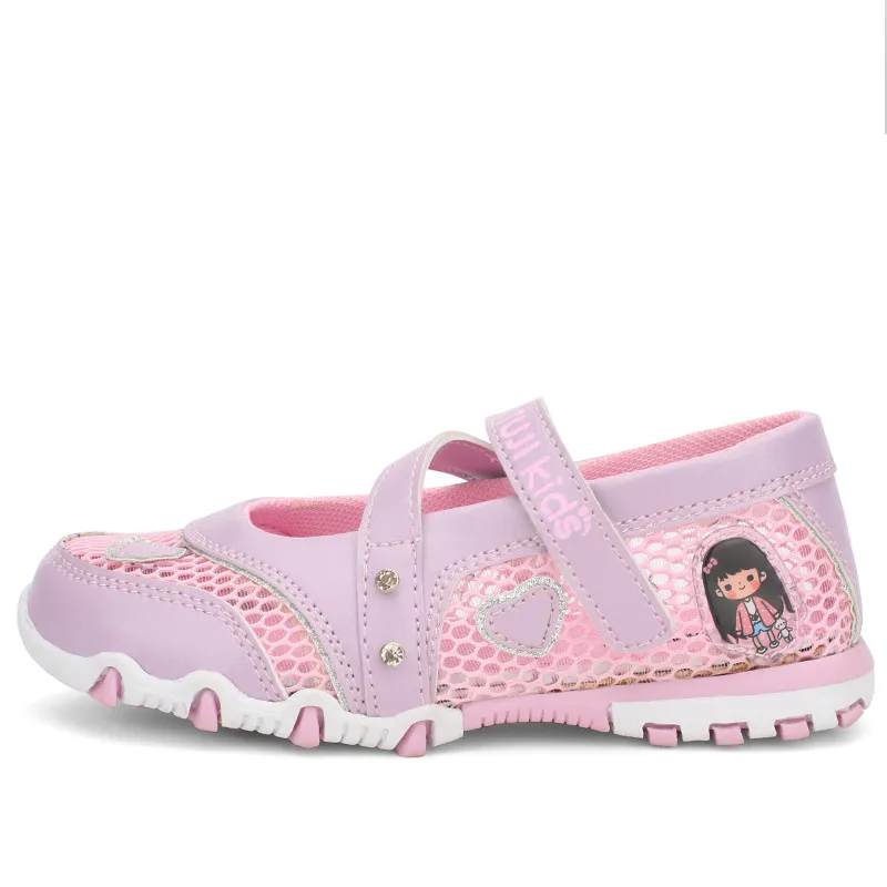 Sweet cartoon girls sandals princess shoes - Pink