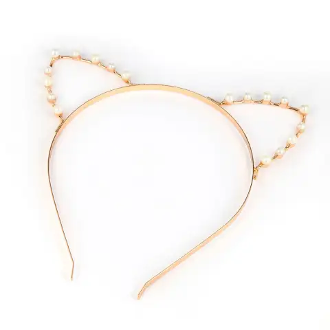 Cat's Ear Pearl Hair Band
