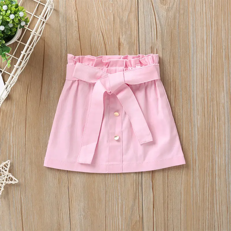 Printed two piece short skirt with flying sleeves