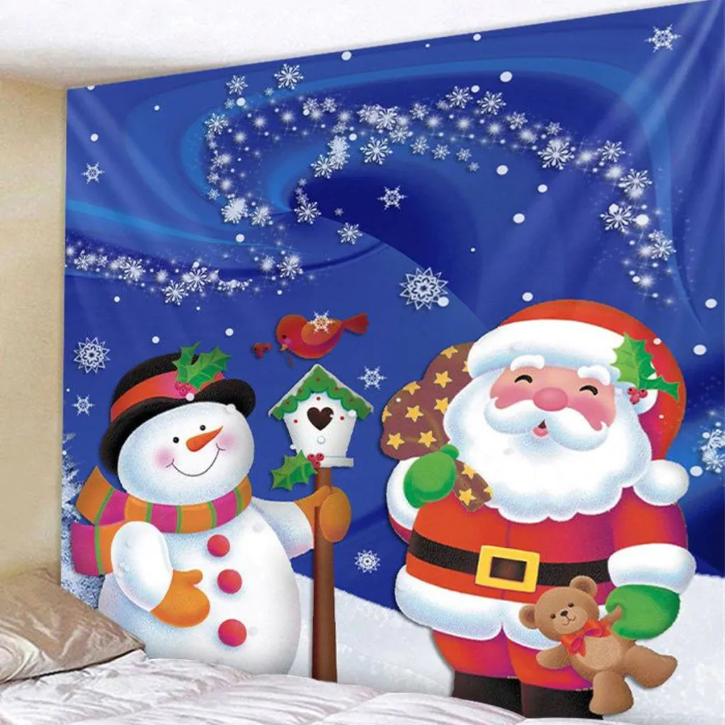 European and American polyester Christmas wall blanket - A2