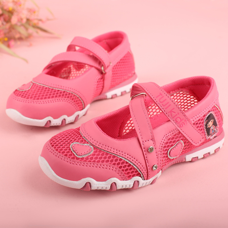 Sweet cartoon girls sandals princess shoes