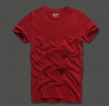 European and American men's solid color cotton T-shirt