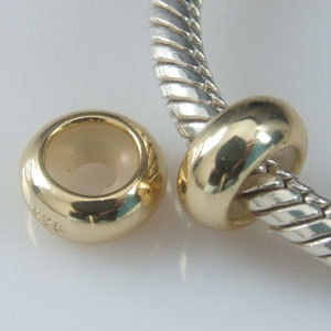 Golden spacer beads positioning beads loose beads