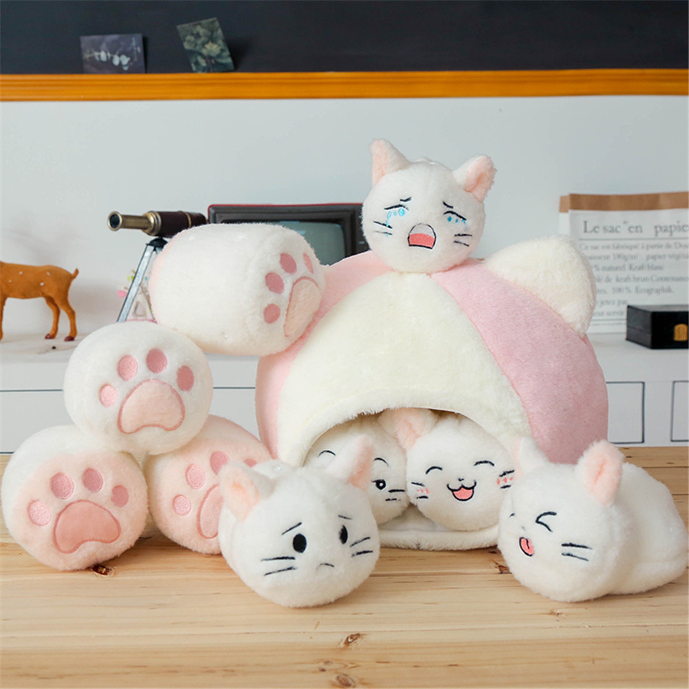 Ice cream cat joint three in one pillow cushion cushion