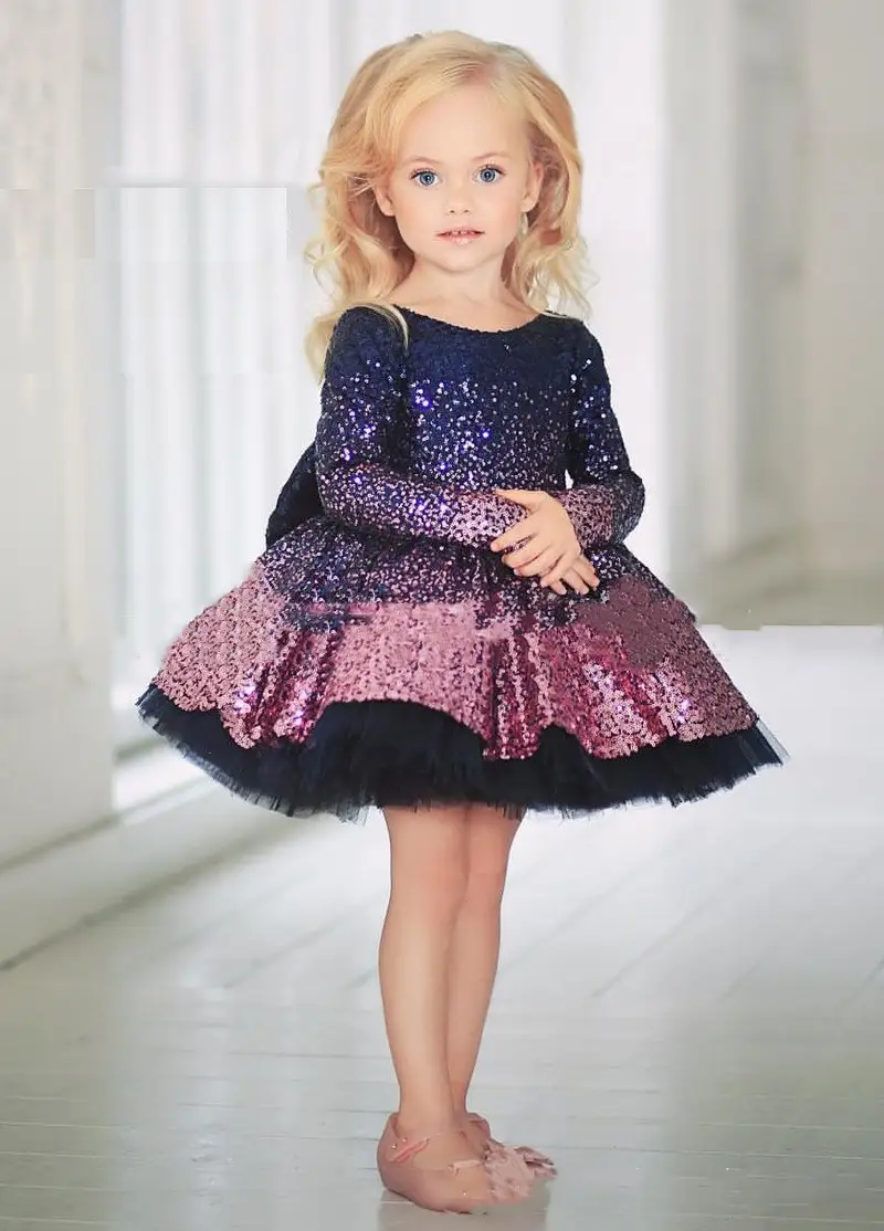 Princess Dress with gradient sequins