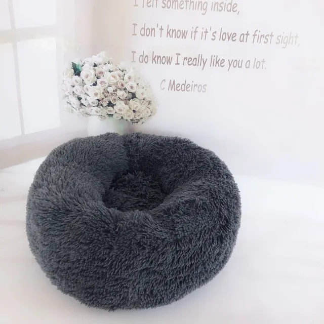 Plush pet nest Dark Grey - Shop at LoveMi