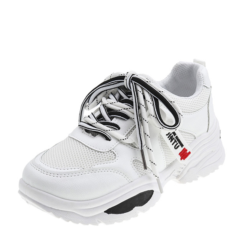 Platform sports white shoes Black - Shop at LoveMi