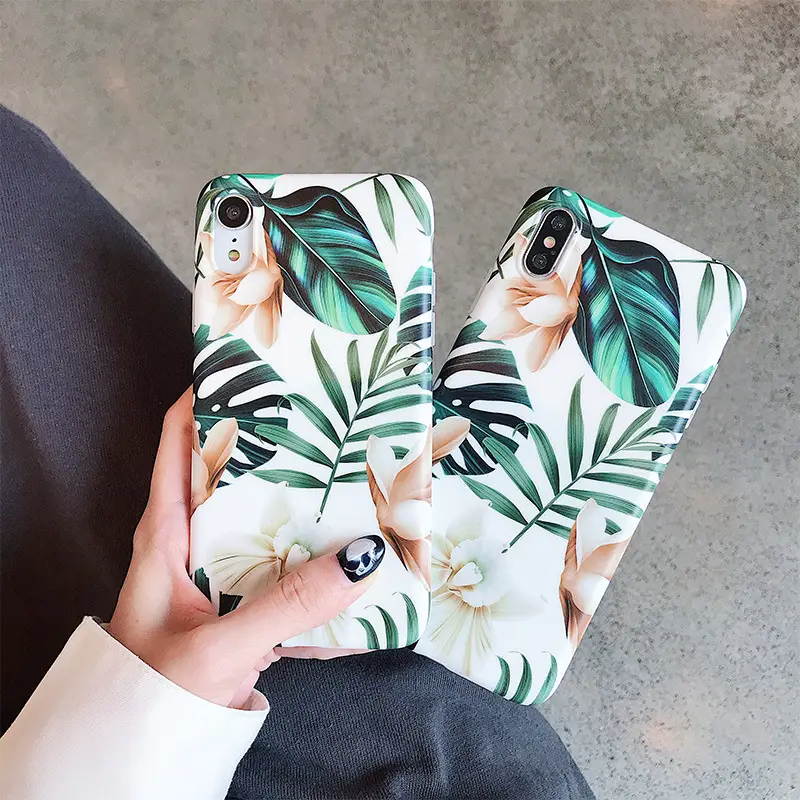 Leaf silicone phone case