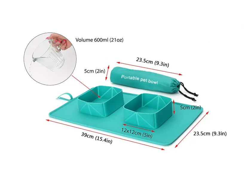 Dogs Puppy Bowls Silicone