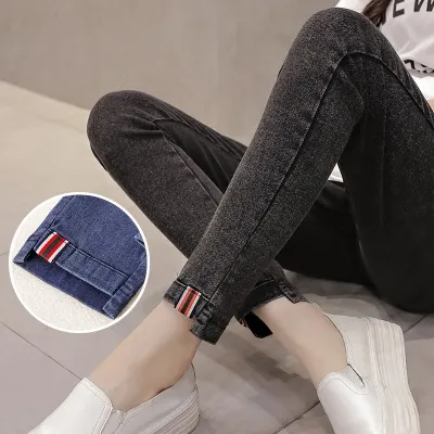 Maternity denim leggings Black - Shop at LoveMi