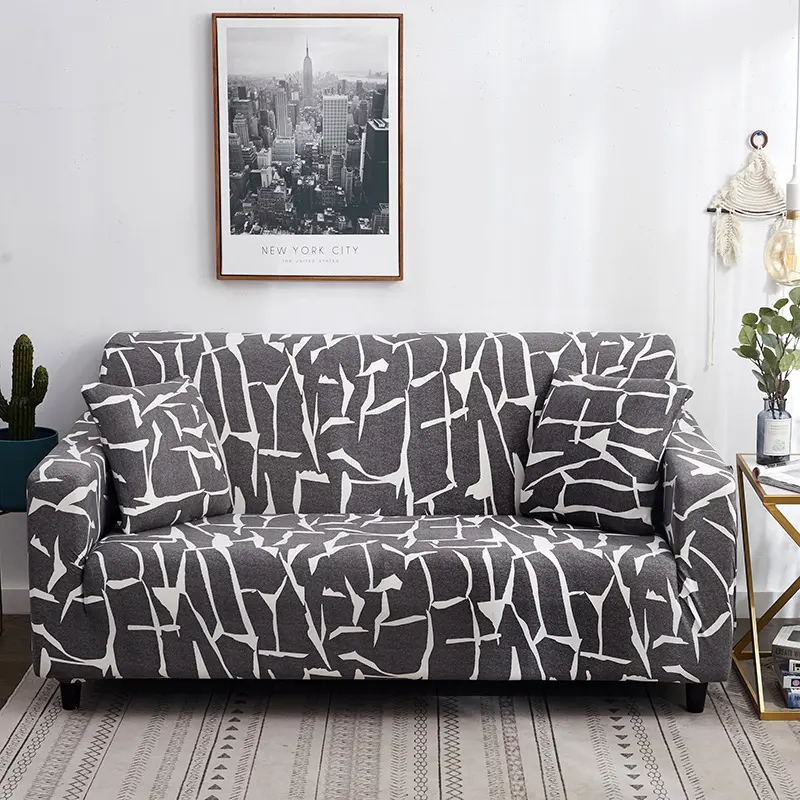 Full Cover Fabric Sofa Elastic