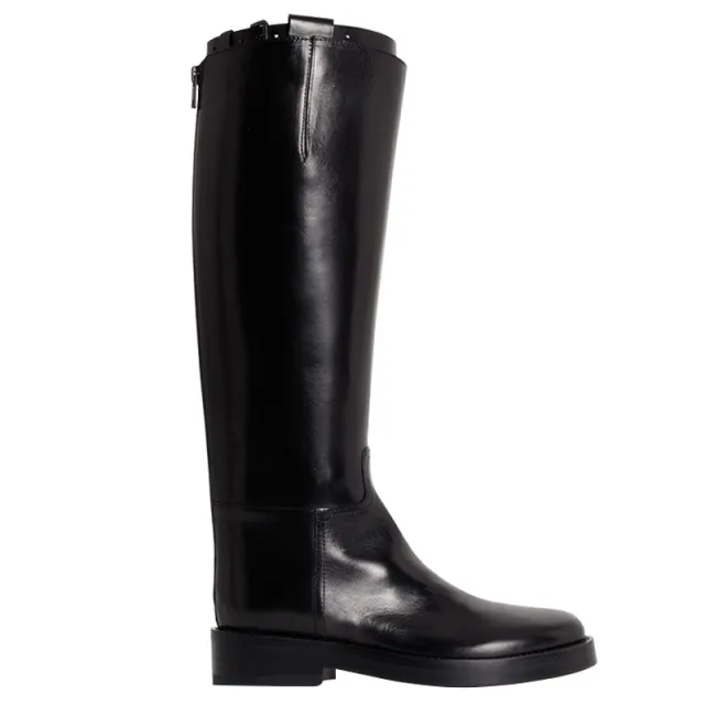 Leather riding boots high boots knee high heels boots Tan - Shop at LoveMi
