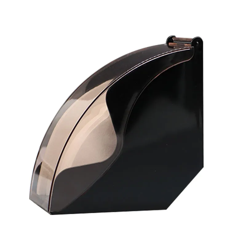 Wooden hand coffee holder dustproof filter box - Black