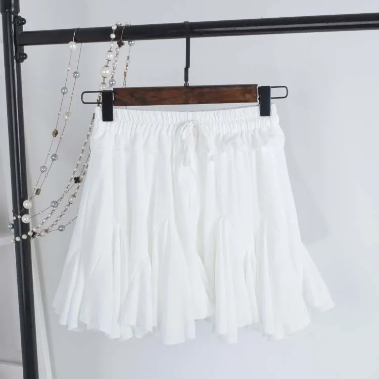 Cake fishtail skirt - White