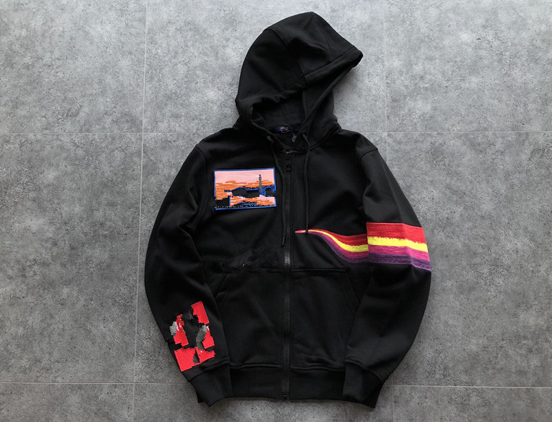 Chest fork printed sweater