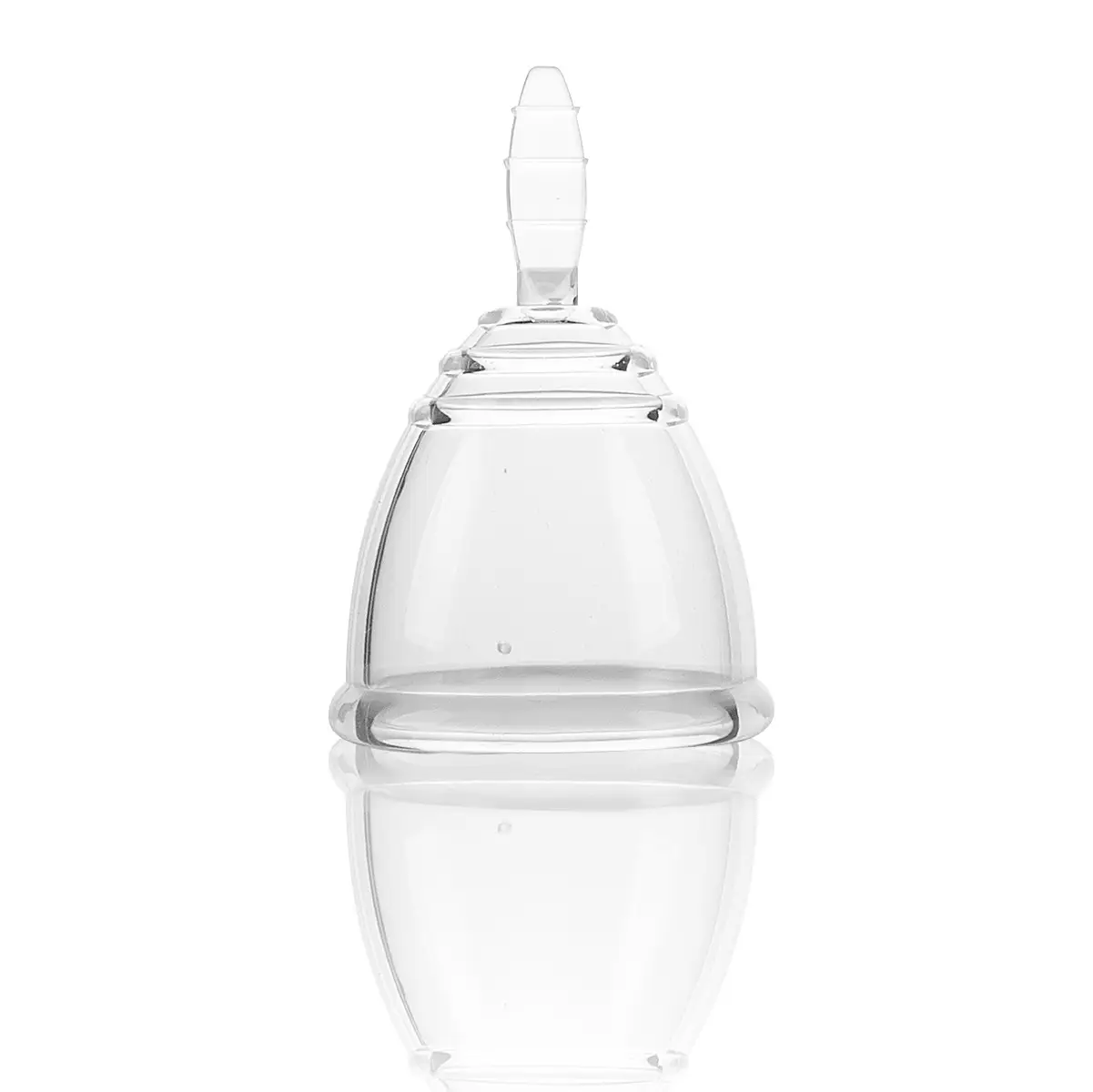 Transparent aunt cup for menstrual women