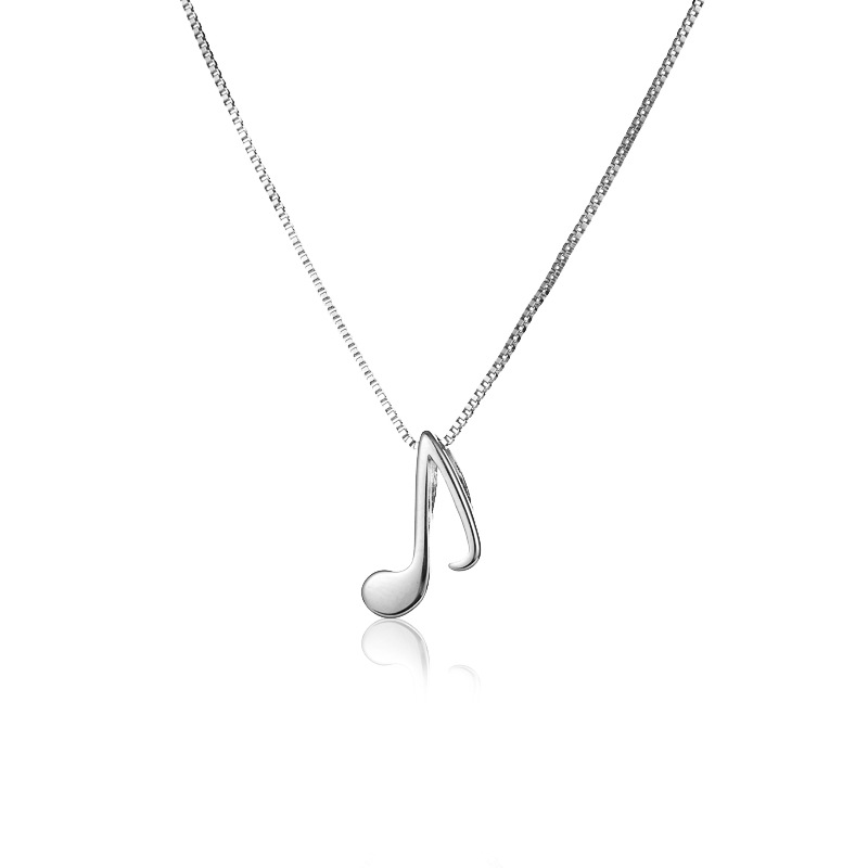 Korean temperament sweet note music necklace