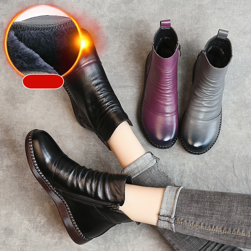 High-top Martin boots flat-bottom Korean women's boots