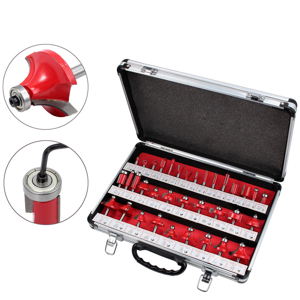 35 piece set 6 handle milling cutter set