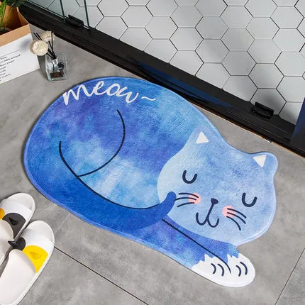 Water absorbing and antiskid mat for door Blue - Shop at LoveMi