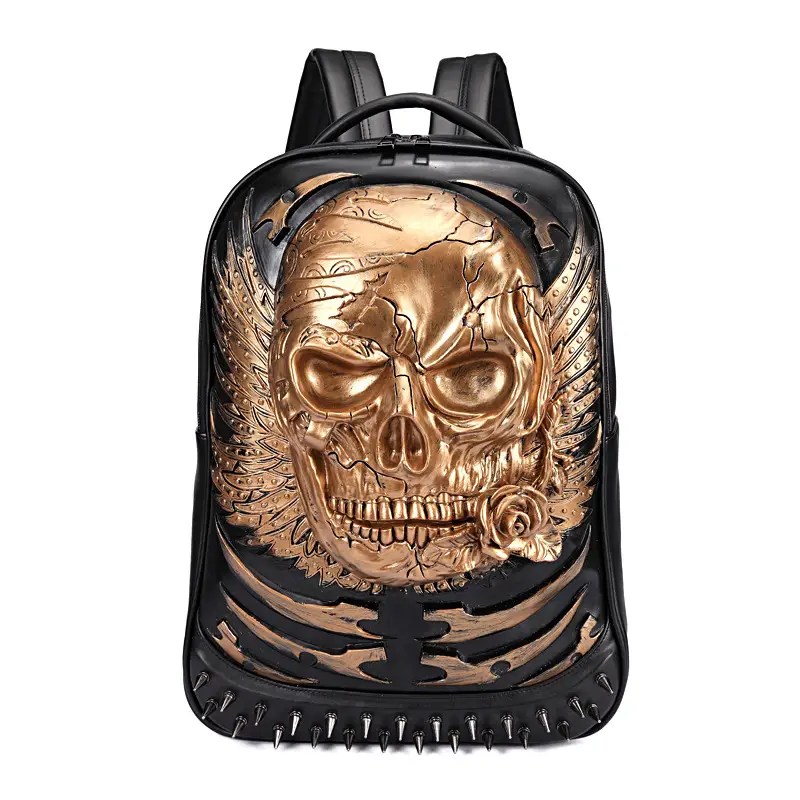 Retro backpack men's computer 3D personality