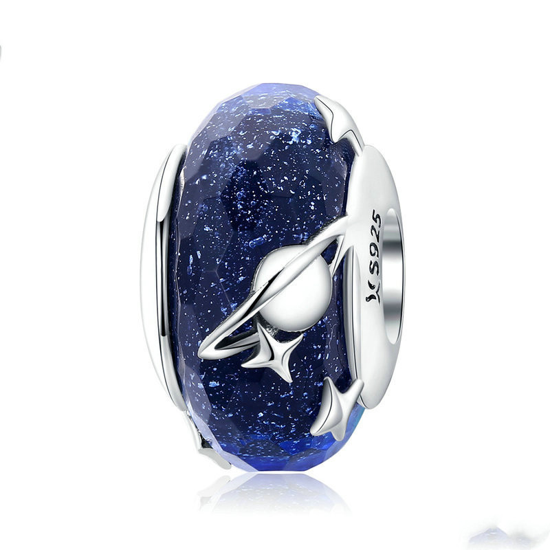 Faceted Glass Beads Blue Beads Interstellar Loose Beads