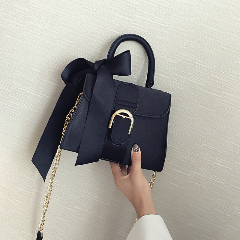 Female bag ladies shoulder bag fashion bow velvet handbag