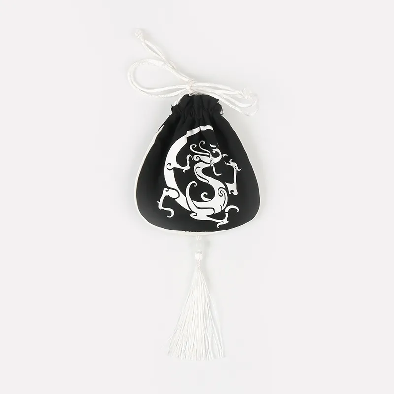 mall dog Dragon Robe anti hair pet clothing - Black Sachet