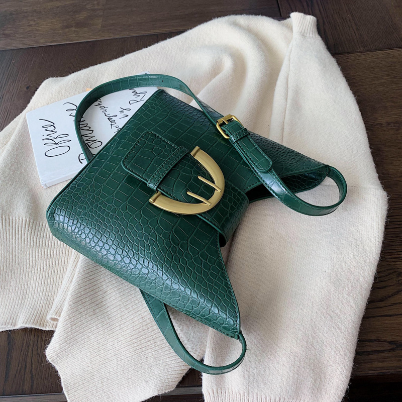 Hong Kong style retro crossbody small square bag