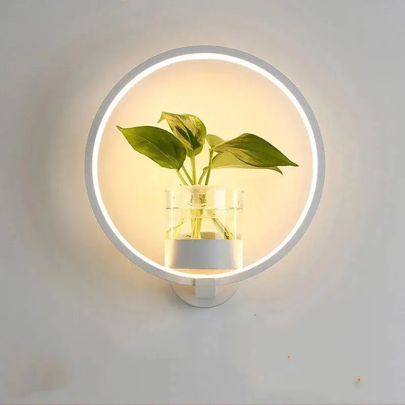 Decorative wall lamp on background