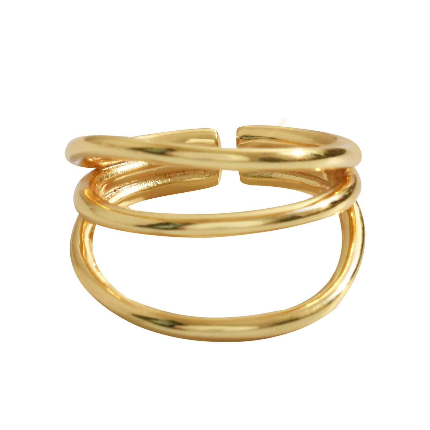 Sterling Silver geometric  index finger ring