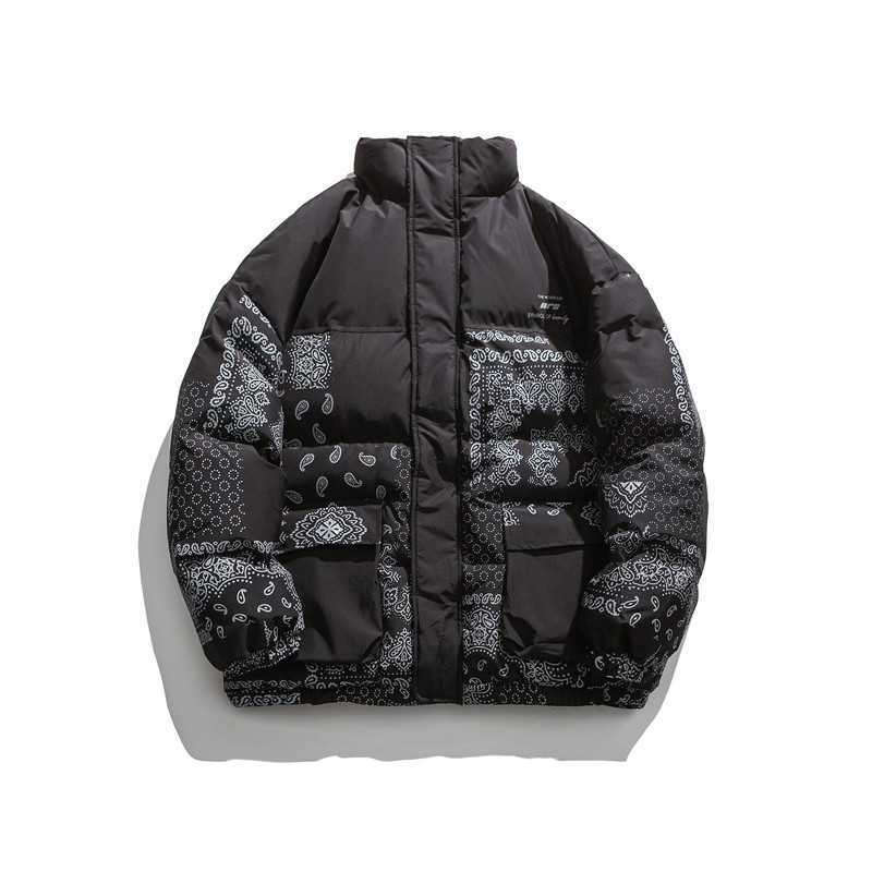 Three-dimensional pocket cashew flower youth cotton coat