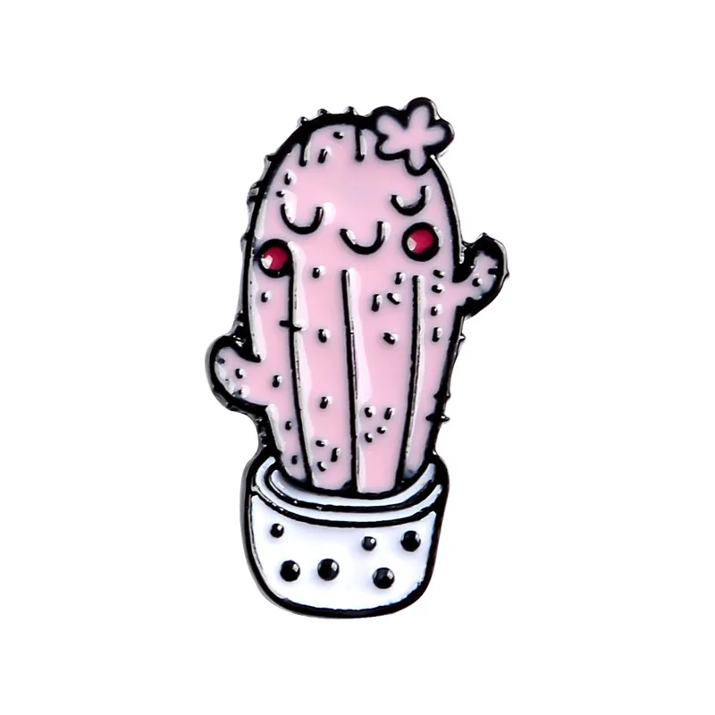 Creative all-match cactus alloy drip brooch - Xz2470