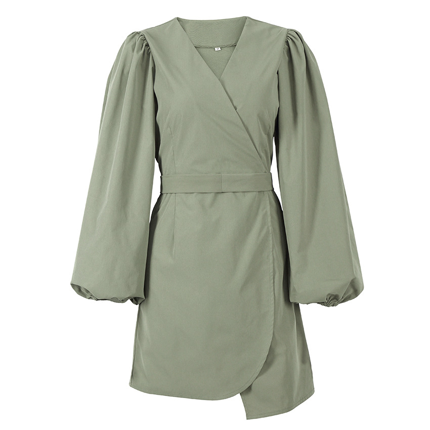 French lantern sleeve dress