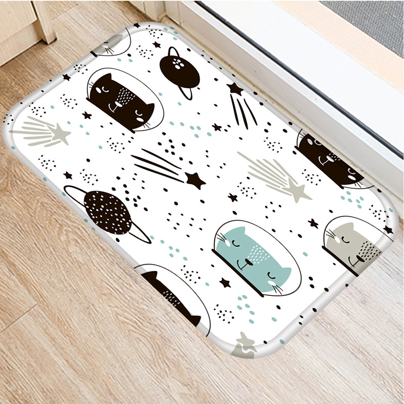 Geometric animal non-slip mat
