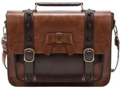 Briefcase ladies handbag bow - Borwn - View 1