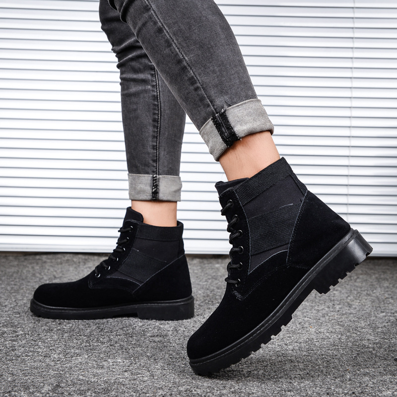 Tooling high-top Martin boots