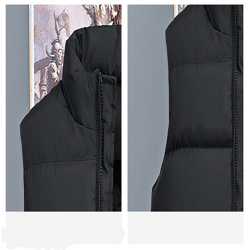 Men's trendy slim casual fashion down cotton vest