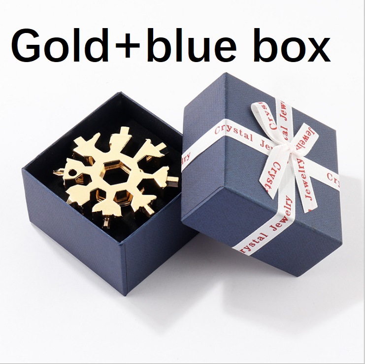 Gold blue box